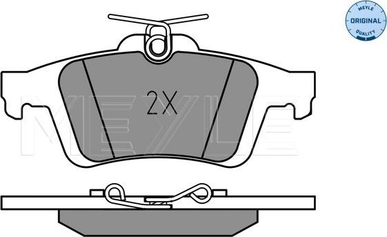 Meyle 025 241 3717 - Bremsbelagsatz, Scheibenbremse alexcarstop-ersatzteile.com