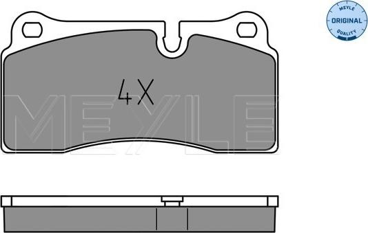 Meyle 025 242 6118 - Bremsbelagsatz, Scheibenbremse alexcarstop-ersatzteile.com