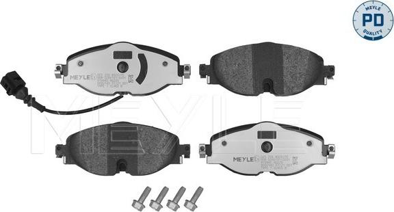 Meyle 025 256 8320/PD - Bremsbelagsatz, Scheibenbremse alexcarstop-ersatzteile.com