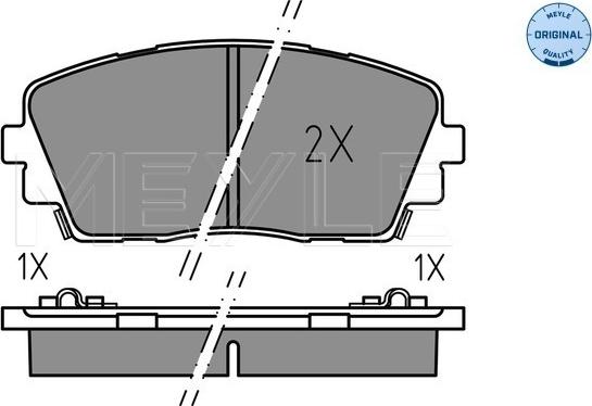 Meyle 025 253 6516 - Bremsbelagsatz, Scheibenbremse alexcarstop-ersatzteile.com