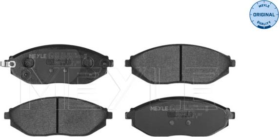 Meyle 025 252 6817/W - Bremsbelagsatz, Scheibenbremse alexcarstop-ersatzteile.com