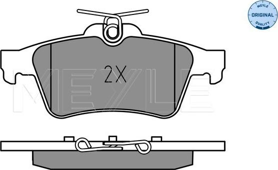 Meyle 025 252 1817 - Bremsbelagsatz, Scheibenbremse alexcarstop-ersatzteile.com