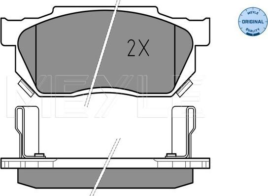 Meyle 025 209 5915 - Bremsbelagsatz, Scheibenbremse alexcarstop-ersatzteile.com