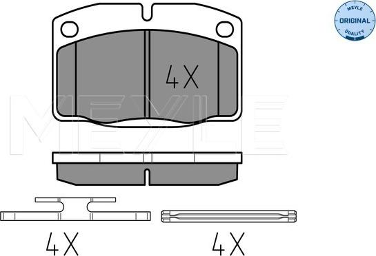 Meyle 025 209 3915 - Bremsbelagsatz, Scheibenbremse alexcarstop-ersatzteile.com