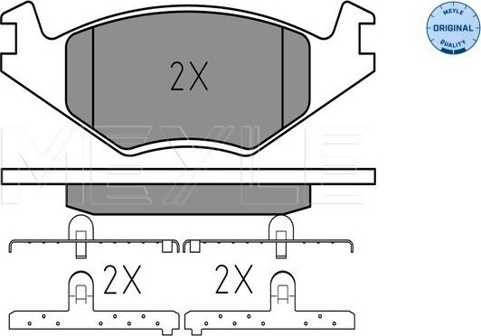 Meyle 025 208 8719 - Bremsbelagsatz, Scheibenbremse alexcarstop-ersatzteile.com