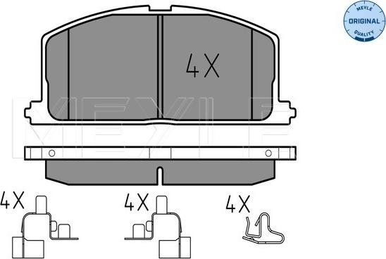 Meyle 025 208 7015 - Bremsbelagsatz, Scheibenbremse alexcarstop-ersatzteile.com