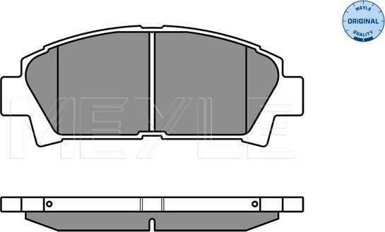 Meyle 025 219 6115/W - Bremsbelagsatz, Scheibenbremse alexcarstop-ersatzteile.com