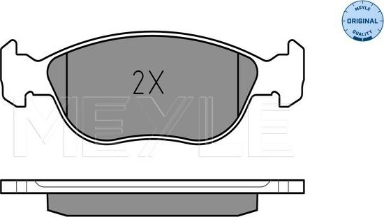 Meyle 025 219 2717/W - Bremsbelagsatz, Scheibenbremse alexcarstop-ersatzteile.com