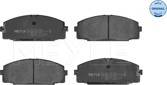 Meyle 025 214 6815 - Bremsbelagsatz, Scheibenbremse alexcarstop-ersatzteile.com