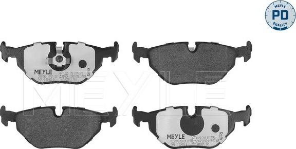 Meyle 025 216 0717/PD - Bremsbelagsatz, Scheibenbremse alexcarstop-ersatzteile.com