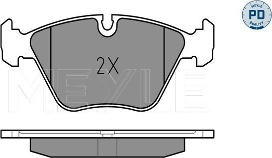 Meyle 025 216 7720/PD - Bremsbelagsatz, Scheibenbremse alexcarstop-ersatzteile.com