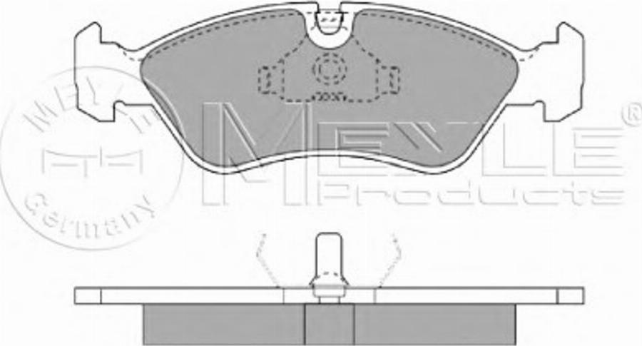 Meyle 0252119017 - Bremsbelagsatz, Scheibenbremse alexcarstop-ersatzteile.com