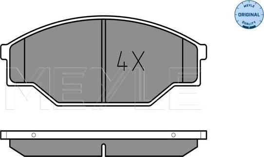 Meyle 025 211 5815 - Bremsbelagsatz, Scheibenbremse alexcarstop-ersatzteile.com