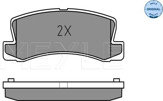 Meyle 025 218 3315/W - Bremsbelagsatz, Scheibenbremse alexcarstop-ersatzteile.com