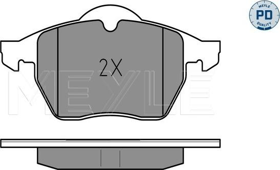 Meyle 025 218 2919/PD - Bremsbelagsatz, Scheibenbremse alexcarstop-ersatzteile.com