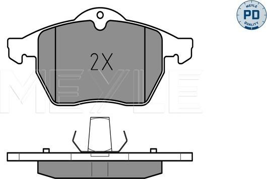 Meyle 025 218 2919/PD - Bremsbelagsatz, Scheibenbremse alexcarstop-ersatzteile.com