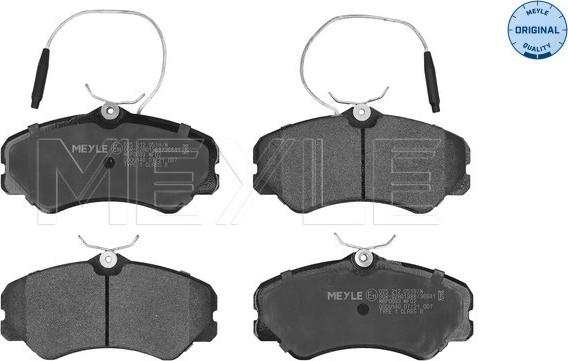 Meyle 025 212 0519/W - Bremsbelagsatz, Scheibenbremse alexcarstop-ersatzteile.com