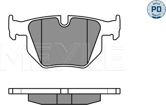 Meyle 025 212 8217/PD - Bremsbelagsatz, Scheibenbremse alexcarstop-ersatzteile.com