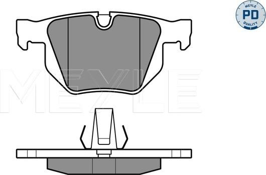 Meyle 025 212 8217/PD - Bremsbelagsatz, Scheibenbremse alexcarstop-ersatzteile.com