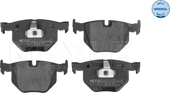 Meyle 025 212 8217 - Bremsbelagsatz, Scheibenbremse alexcarstop-ersatzteile.com