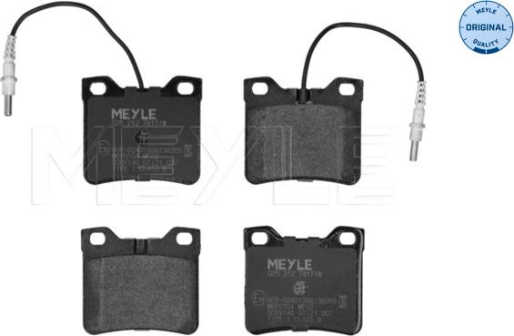 Meyle 025 212 7817/W - Bremsbelagsatz, Scheibenbremse alexcarstop-ersatzteile.com