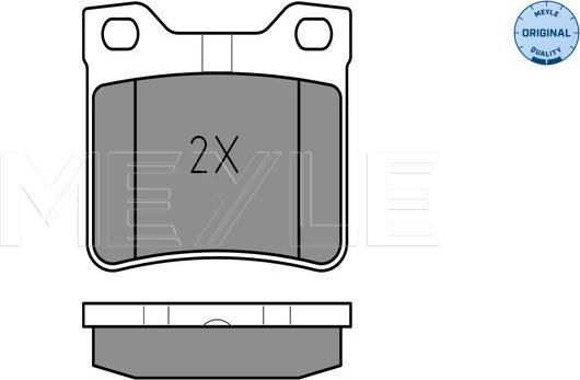 Meyle 025 212 7817/W - Bremsbelagsatz, Scheibenbremse alexcarstop-ersatzteile.com