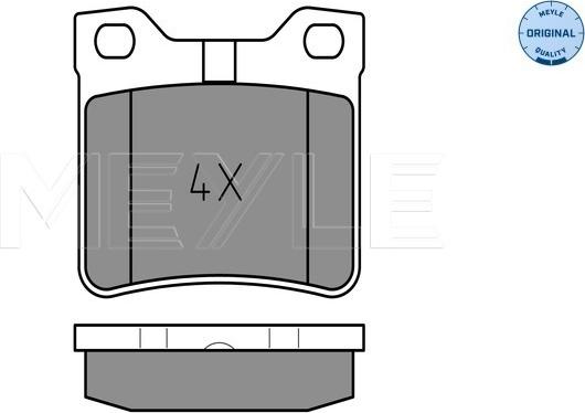 Meyle 025 212 7817/W - Bremsbelagsatz, Scheibenbremse alexcarstop-ersatzteile.com