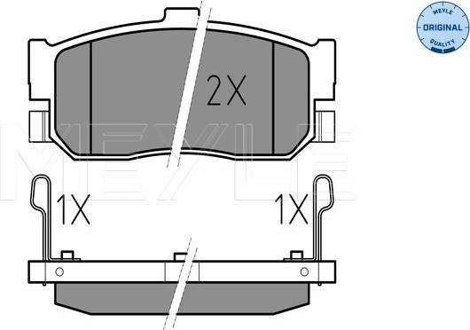 Meyle 025 217 1316/W - Bremsbelagsatz, Scheibenbremse alexcarstop-ersatzteile.com