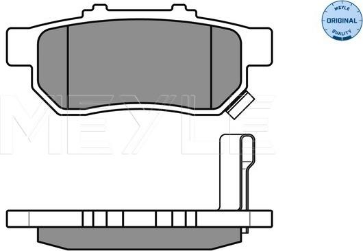 Meyle 025 217 3813/W - Bremsbelagsatz, Scheibenbremse alexcarstop-ersatzteile.com