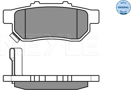 Meyle 025 217 3813/W - Bremsbelagsatz, Scheibenbremse alexcarstop-ersatzteile.com