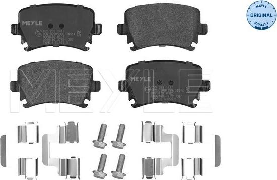 Meyle 025 239 1417 - Bremsbelagsatz, Scheibenbremse alexcarstop-ersatzteile.com