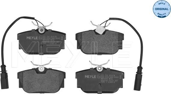 Meyle 025 234 4616/W - Bremsbelagsatz, Scheibenbremse alexcarstop-ersatzteile.com