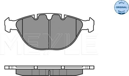 Meyle 025 234 4821 - Bremsbelagsatz, Scheibenbremse alexcarstop-ersatzteile.com