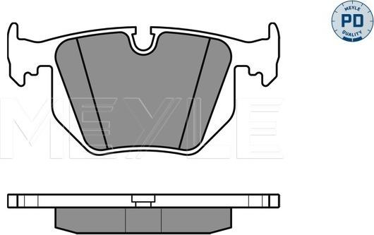 Meyle 025 234 4717/PD - Bremsbelagsatz, Scheibenbremse alexcarstop-ersatzteile.com