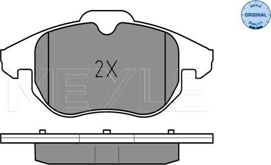 Meyle 025 234 0220 - Bremsbelagsatz, Scheibenbremse alexcarstop-ersatzteile.com