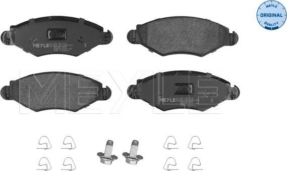 Meyle 025 235 9718 - Bremsbelagsatz, Scheibenbremse alexcarstop-ersatzteile.com