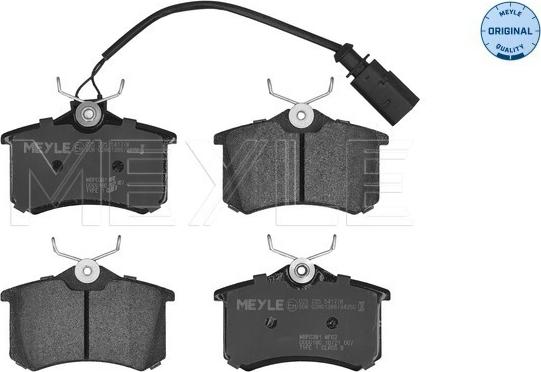 Meyle 025 235 5417/W - Bremsbelagsatz, Scheibenbremse alexcarstop-ersatzteile.com