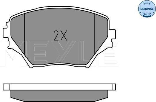 Meyle 025 235 8517 - Bremsbelagsatz, Scheibenbremse alexcarstop-ersatzteile.com