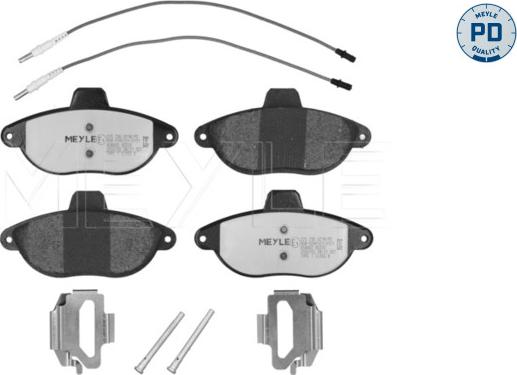 Meyle 025 230 4218/PD - Bremsbelagsatz, Scheibenbremse alexcarstop-ersatzteile.com