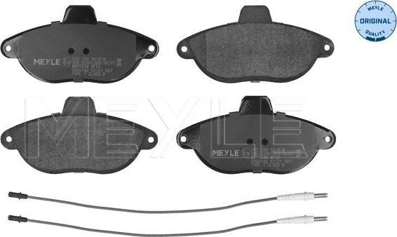 Meyle 025 230 4218/W - Bremsbelagsatz, Scheibenbremse alexcarstop-ersatzteile.com