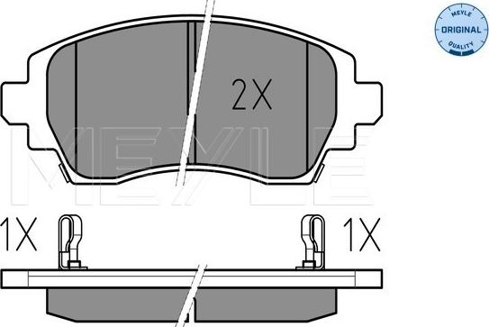 Meyle 025 230 8818/W - Bremsbelagsatz, Scheibenbremse alexcarstop-ersatzteile.com