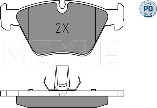 Meyle 025 231 8320/PD - Bremsbelagsatz, Scheibenbremse alexcarstop-ersatzteile.com