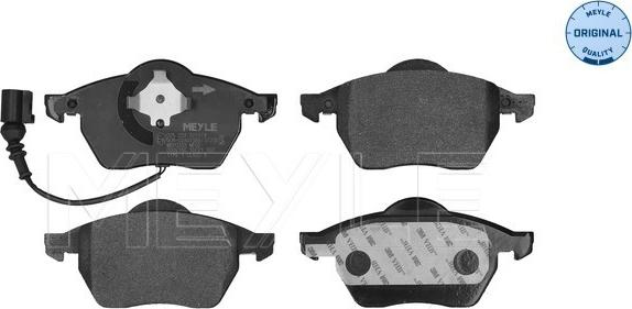 Meyle 025 233 9219/W - Bremsbelagsatz, Scheibenbremse alexcarstop-ersatzteile.com