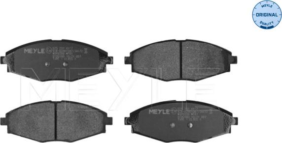 Meyle 025 232 4117 - Bremsbelagsatz, Scheibenbremse alexcarstop-ersatzteile.com