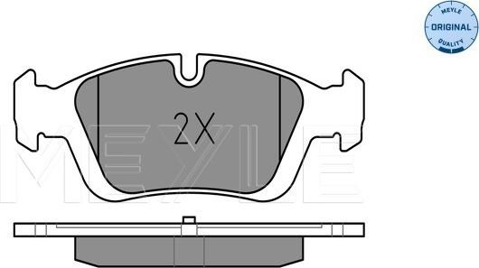 Meyle 025 232 8717 - Bremsbelagsatz, Scheibenbremse alexcarstop-ersatzteile.com