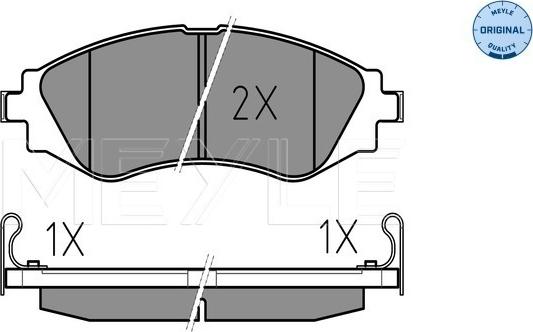 Meyle 025 232 3417/W - Bremsbelagsatz, Scheibenbremse alexcarstop-ersatzteile.com