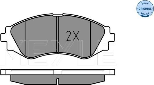 Meyle 025 232 3417/W - Bremsbelagsatz, Scheibenbremse alexcarstop-ersatzteile.com