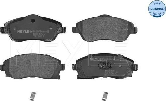 Meyle 025 232 2517 - Bremsbelagsatz, Scheibenbremse alexcarstop-ersatzteile.com