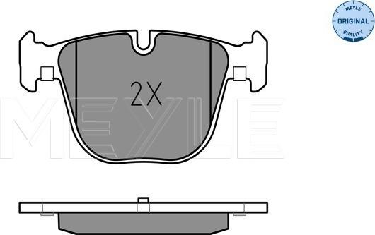 Meyle 025 237 3116 - Bremsbelagsatz, Scheibenbremse alexcarstop-ersatzteile.com