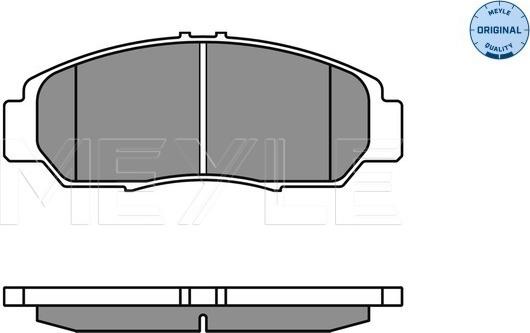 Meyle 025 237 2916/W - Bremsbelagsatz, Scheibenbremse alexcarstop-ersatzteile.com